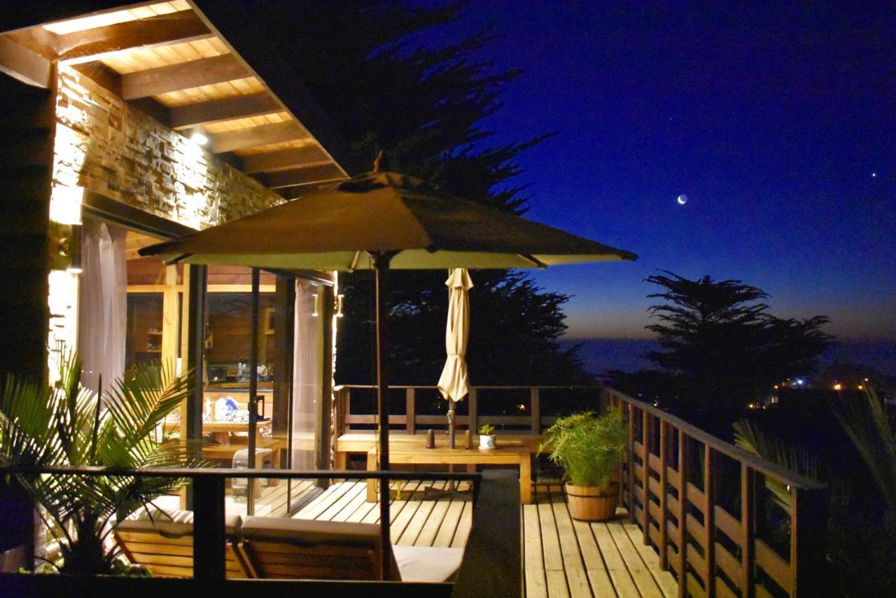 ---- Escapada De Lujo Para Dos ---- Casa Boutique Privada - Vistas Al Oceano - Parrilla Y Fogon En Quincho Privado - Insumos Desayuno - Tu Estadia Incluye Gratis 1 Sesion De Hidromasaje & Cromoterapia Bajo Las Estrellas En Jacuzzi Privado (Adults Onl Pichilemu Ngoại thất bức ảnh